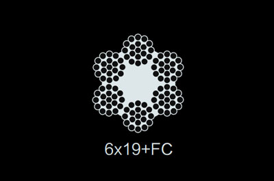 6x19 FC stainless steel wire rope