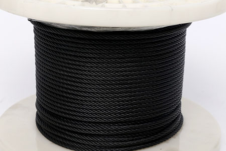 7x7 stainless steel wire rope (BLACK)